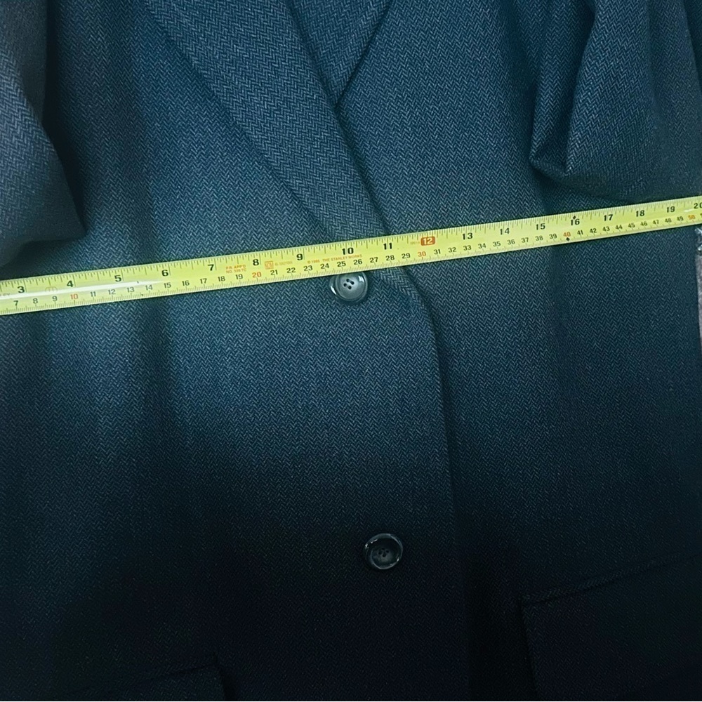 Crown Tailor English Chesterfield Herringbone Overcoat. - Picture 10 of 11